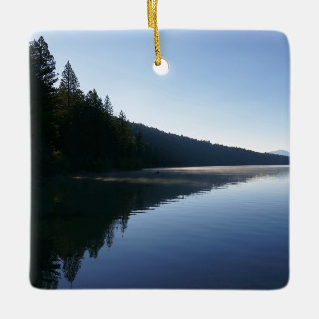 Phelps Lake II at Grand Teton National Park Ceramic Ornament (Front)