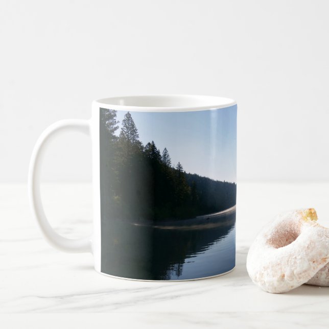 Phelps Lake II at Grand Teton National Park Coffee Mug (With Donut)