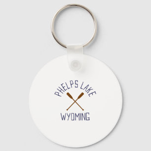 Phelps Lake Wyoming Outdoors Vintage 1 Key Ring