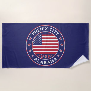 Phenix, Alabama Beach Towel