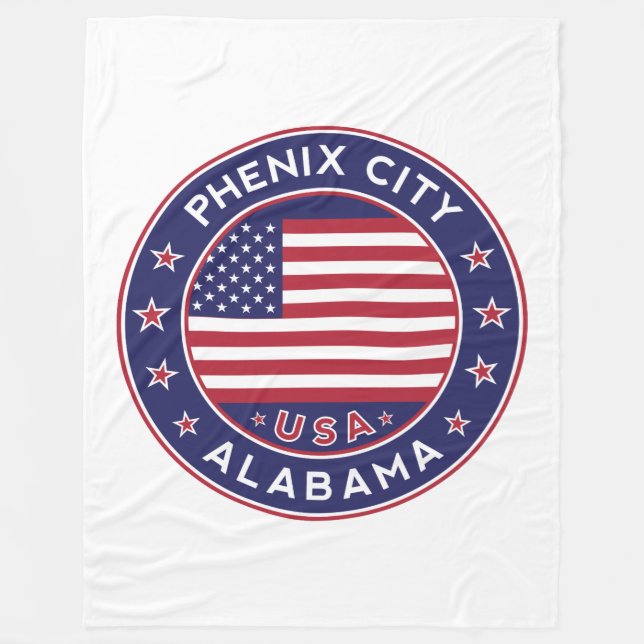 Phenix, Alabama Fleece Blanket (Front)