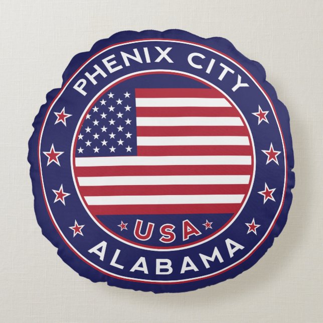 Phenix, Alabama Round Cushion (Front)