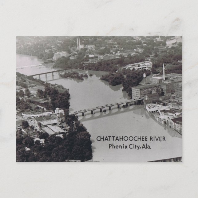 Phenix City Alabama Postcard (Front)