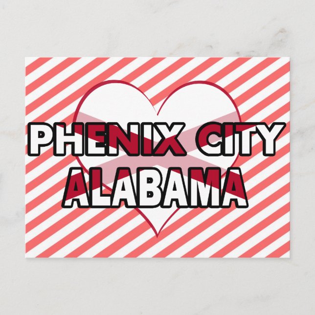 Phenix City, Alabama Postcard (Front)