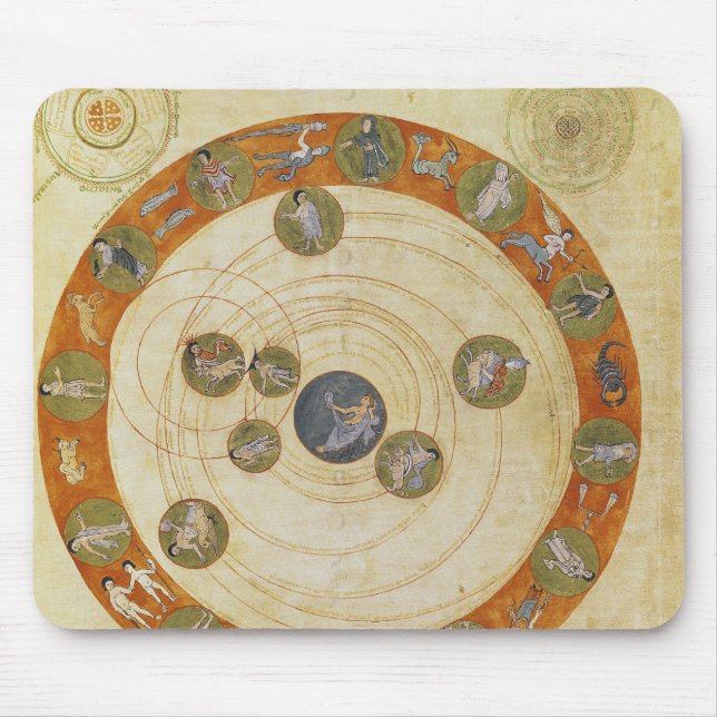 Phenomena of Aratus, cosmological diagram Mouse Mat (Front)