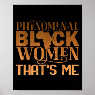 Phenomenal black women african american history poster