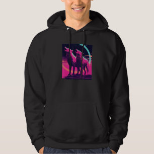 Phenomenal Howling Wolves Wolf Pack Retro Awesomen Hoodie