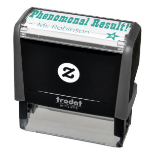 "Phenomenal Result!" + Custom Educator Name Self-inking Stamp