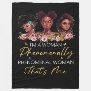 Phenomenal Woman Fleece Blanket