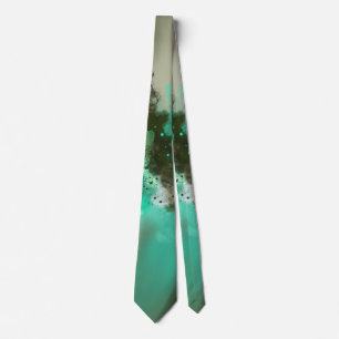 Phenomenon - Green White Grey Sea Foam Sage Tie