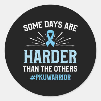 Phenylketonuria Pku Strong Warrior Awareness Classic Round Sticker
