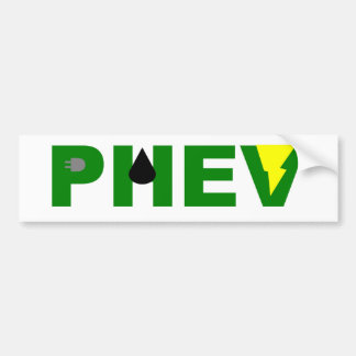 PHEV lightning oil and plug Bumper Sticker