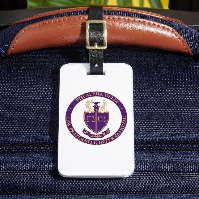 Phi Alpha Delta Logo Luggage Tag (Front Insitu 2)