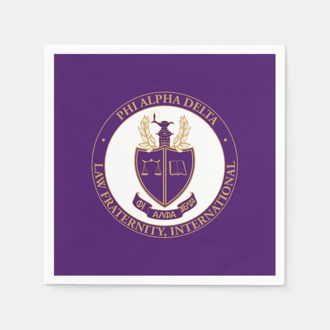 Phi Alpha Delta Logo Napkin (Front)