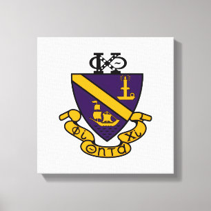 Phi Chi Theta Colour Crest Canvas Print