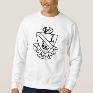 Phi Chi Theta Crest   B&W Sweatshirt