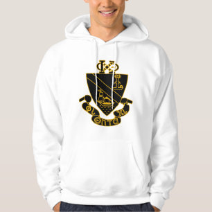 Phi Chi Theta Crest Gold and Black Hoodie