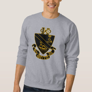 Phi Chi Theta Crest Gold and Black Sweatshirt