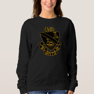 Phi Chi Theta Crest Gold and Black Sweatshirt