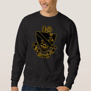 Phi Chi Theta Crest Gold and Black Sweatshirt