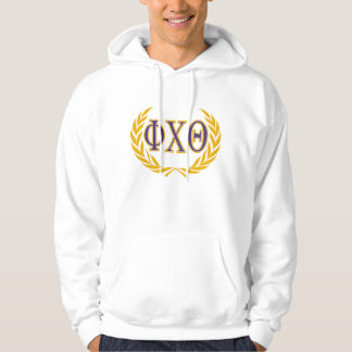 Phi Chi Theta | Greek with Wreath Hoodie