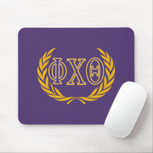 Phi Chi Theta Greek with Wreath Mouse Mat