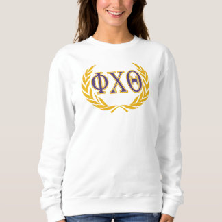 Phi Chi Theta | Greek with Wreath Sweatshirt