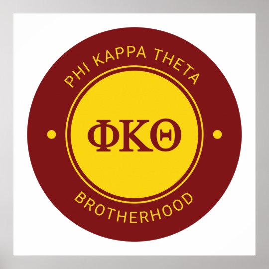 Phi Kappa Theta | Badge Poster | Zazzle.co.uk