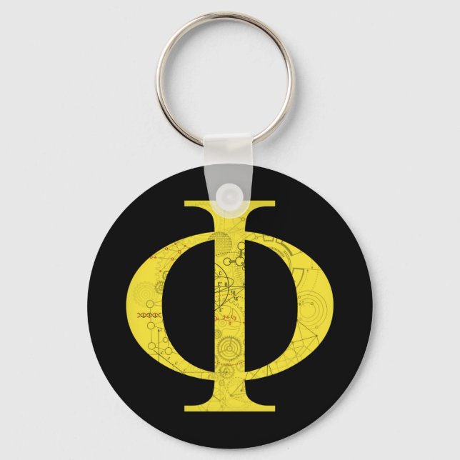 Phi - Math Symbols Key Ring (Front)