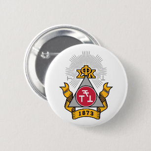 Phi Sigma Kappa Crest 6 Cm Round Badge