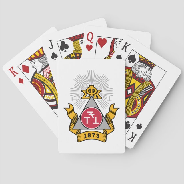 Phi Sigma Kappa Crest Playing Cards (Back)