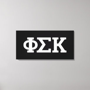 Phi Sigma Kappa Letters Canvas Print