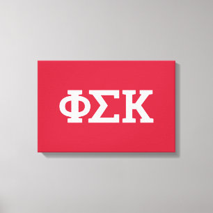 Phi Sigma Kappa Letters Canvas Print
