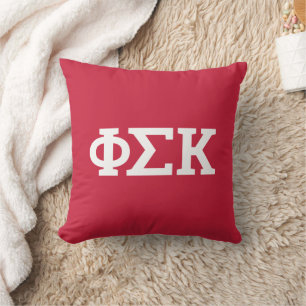 Phi Sigma Kappa Letters Cushion