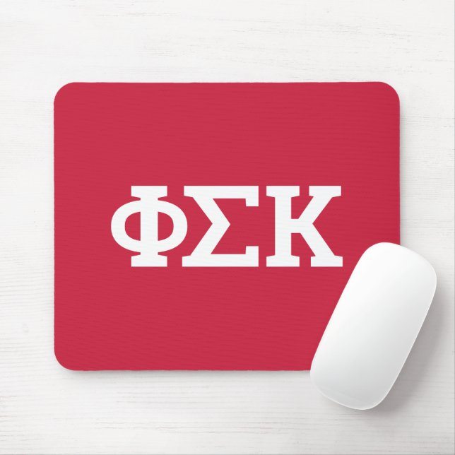 Phi Sigma Kappa Letters Mouse Mat (With Mouse)