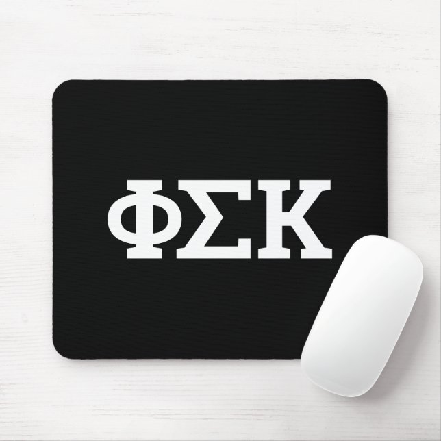 Phi Sigma Kappa Letters Mouse Mat (With Mouse)