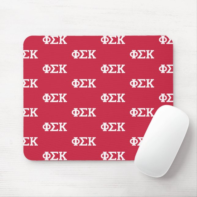 Phi Sigma Kappa Letters Mouse Mat (With Mouse)