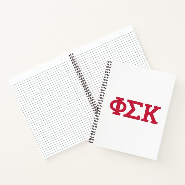 Phi Sigma Kappa Letters Notebook (Inside)