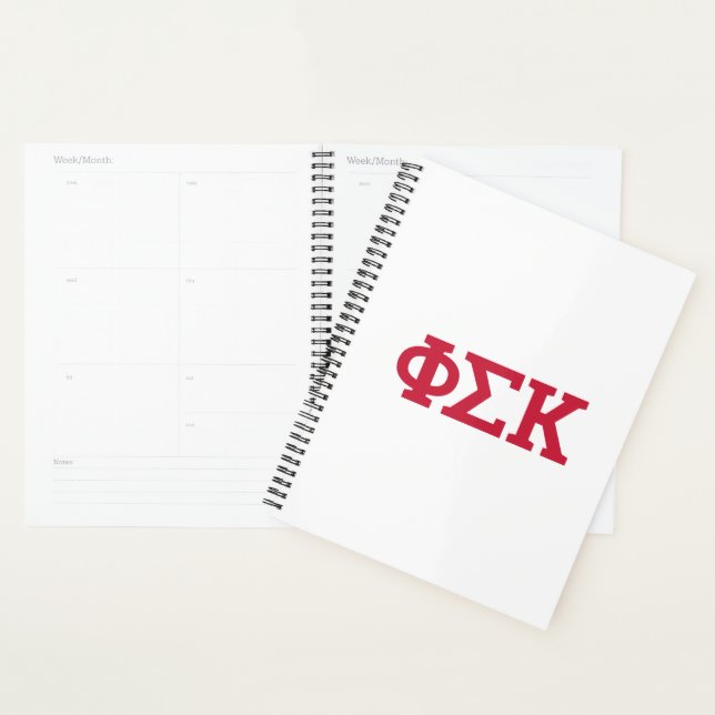 Phi Sigma Kappa Letters Planner (Display)