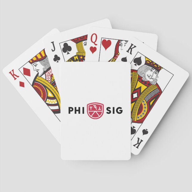 Phi Sigma Kappa Logo Playing Cards (Back)