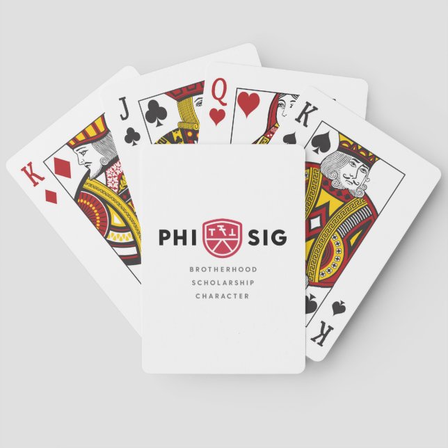 Phi Sigma Kappa Principles Playing Cards (Back)
