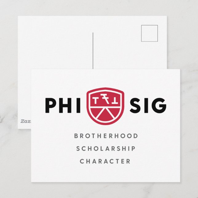 Phi Sigma Kappa Principles Postcard (Front/Back)