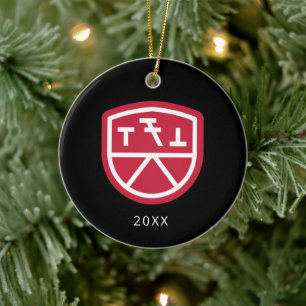 Phi Sigma Kappa Shield Ceramic Tree Decoration