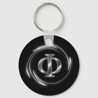 Phi symbol key ring