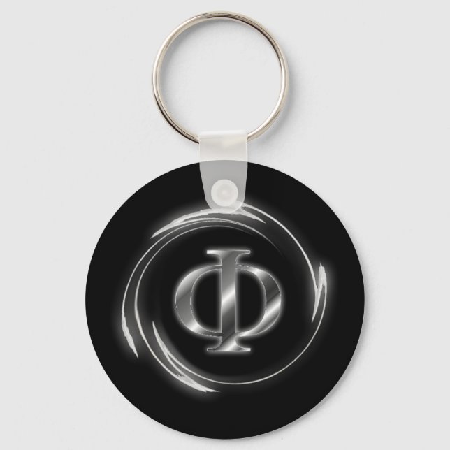 Phi symbol key ring (Front)