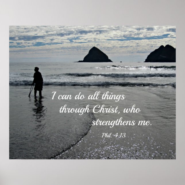 Phil. 4:13 I can do all things through Christ... Poster (Front)