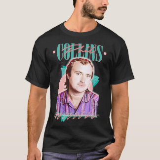 Phil Collins Retro 80s Aesthetic Fan Design T-Shirt