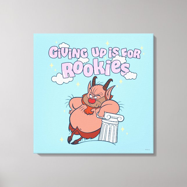 Phil - Giving Up is for Rookies Canvas Print (Front)