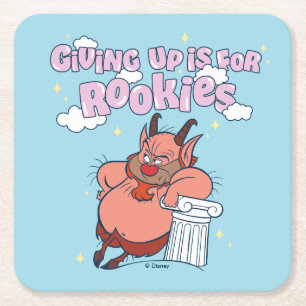 Phil - Giving Up is for Rookies Square Paper Coast Square Paper Coaster