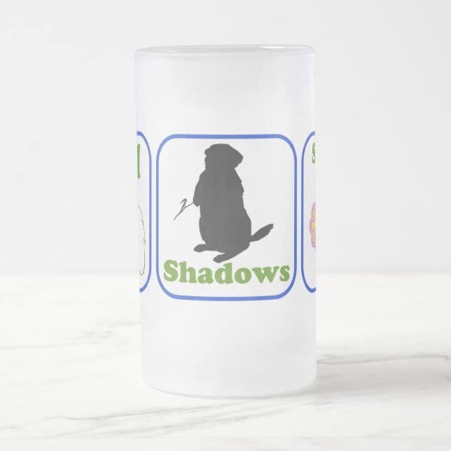 Phil, Shadows, Spring Frosted Glass Beer Mug (Center)